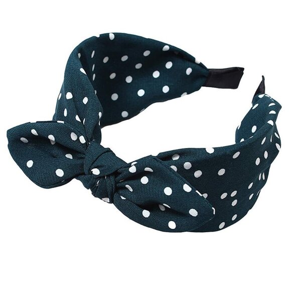 Women\'s Polka Dot Headbands Pack of 3 Soft Cloth Hair Wraps for Casual & Dress main image 4